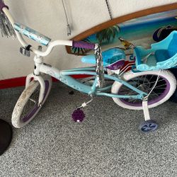 Frozen Bike With Raining Wheels 