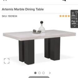 Artemis marble top table