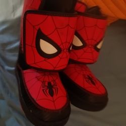 Spider Man Rainboots/Snow Boots Size 1 Kids