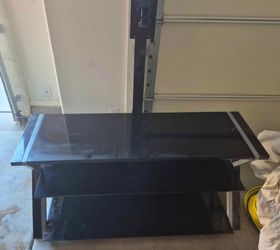 Glass entertainment center