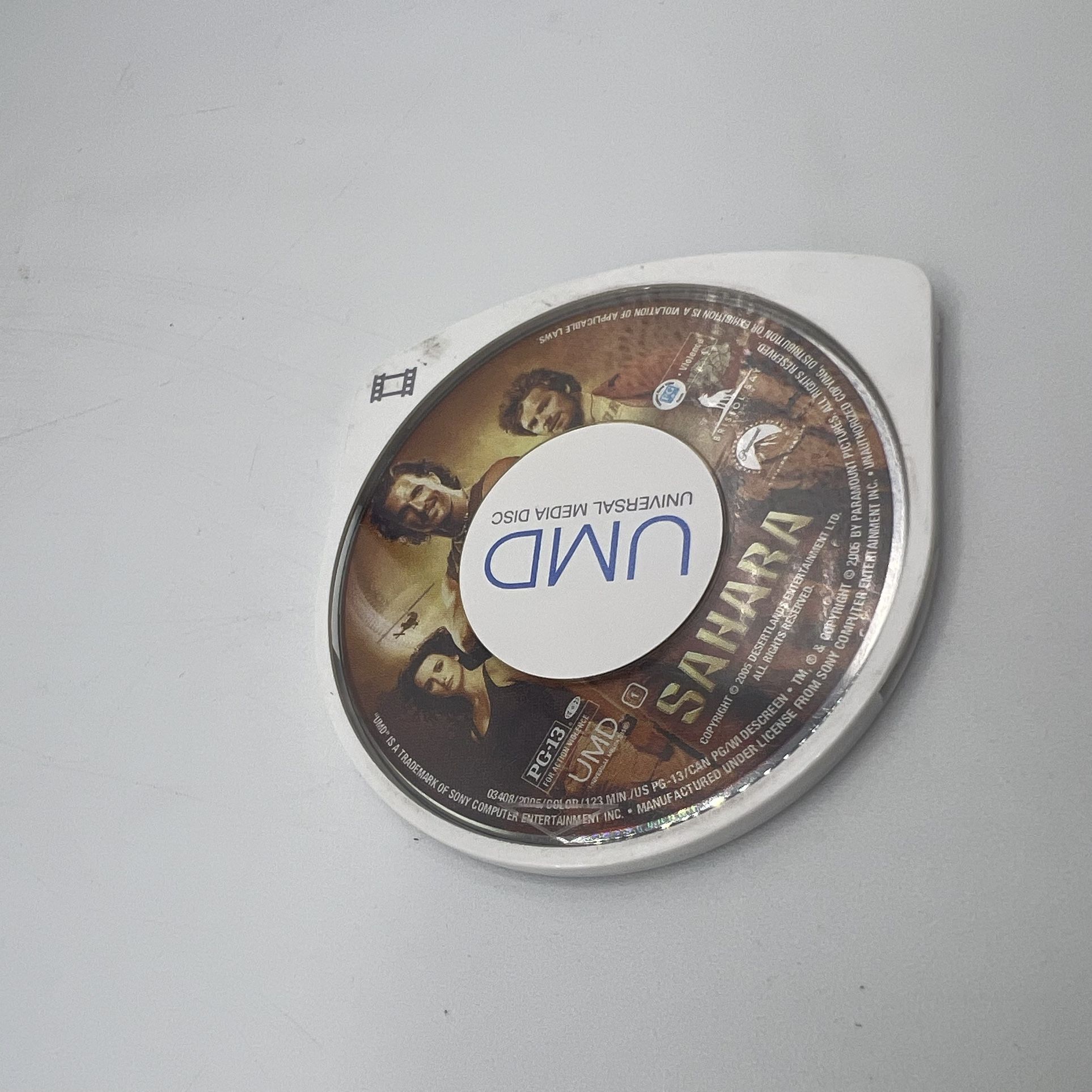 Sahara (UMD Video for Sony PSP, 2005) Disc Only Tested Authentic Movie