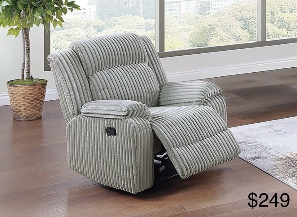 Corduroy Recliner Sofa Chair 