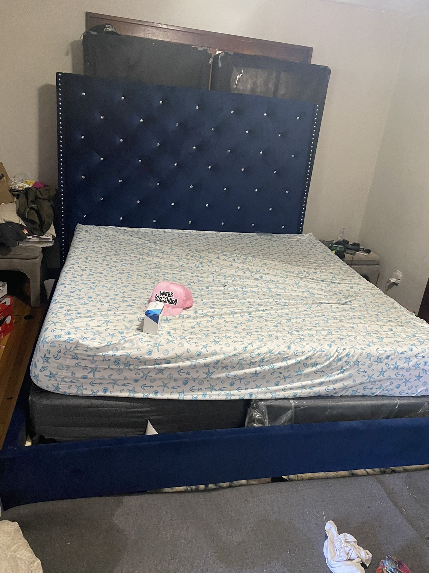 King Size Bed Frame Mattress Set