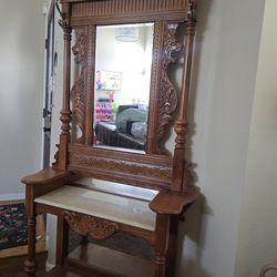 Hall Tree With Mirrors