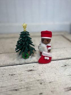 Vintage Sylvanian Families Calico Critters Christmas Bear Set