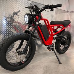 New! Electric Bike, 1500 W, 40mph, Akez E-bike, Black, Red, Blue, Yellow, Free Delivery 🚚 + Lock 🔐