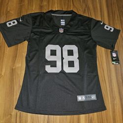 Raiders Woman Crosby Black Jerseys $50ea Firm S M L Xl 
