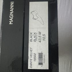 Brand New Magnanni Black Velvet Shoes