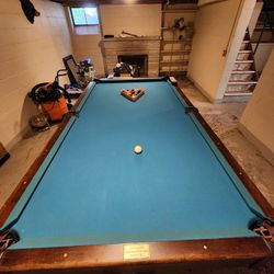 Antique Pool Table