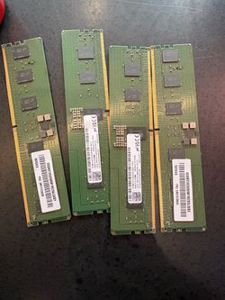 4x16GB Micron DDR5 ECC RDIMM 4800MHz Server RAM (64GB Total) – Barely Used