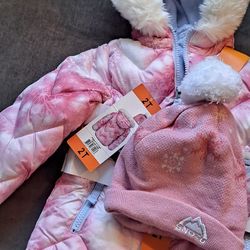 New Kids Coat And Hat 2toddler 