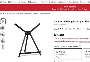 Portable art metal we easel like new