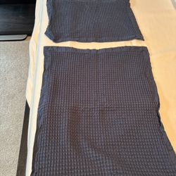 Navy Blue Standard Pillow Shams