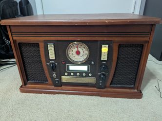 Wood 5 in 1 Vinyl Record Player