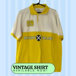 🏷️ Captivating Vintage Rugby Shirt L