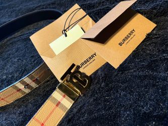 Burberry Reversible Buckle Check TB Belt