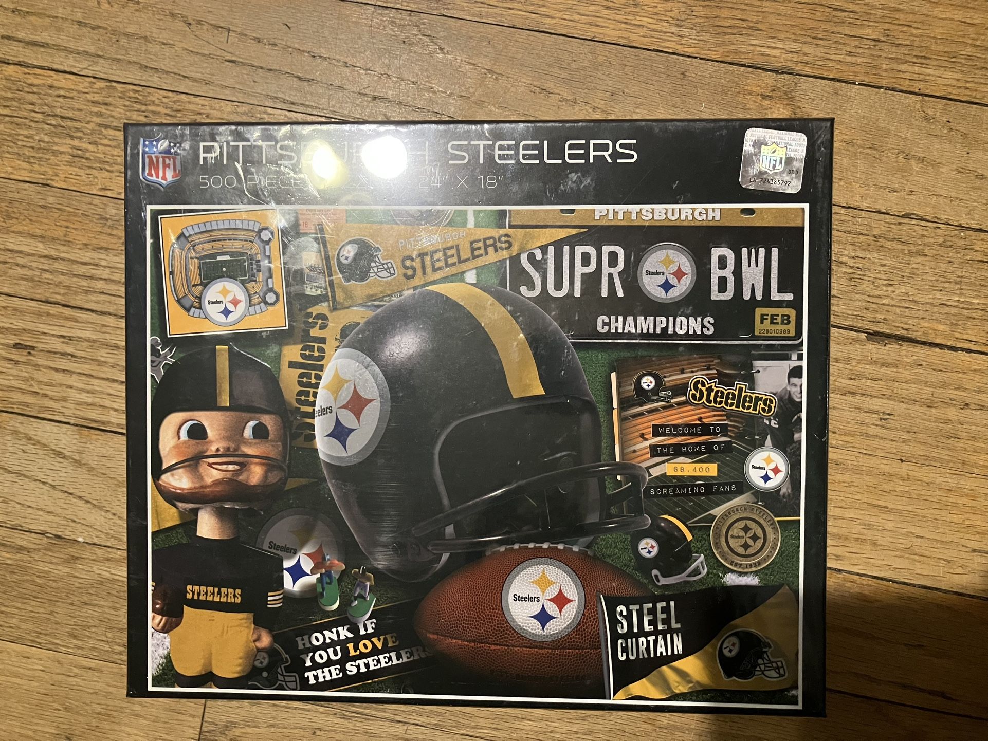 NFL Pittsburgh Steelers Retro Puzzle Jigsaw Puzzle Football 500 Pieces Pcs