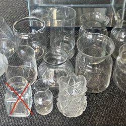 12 Glass Vases Variety