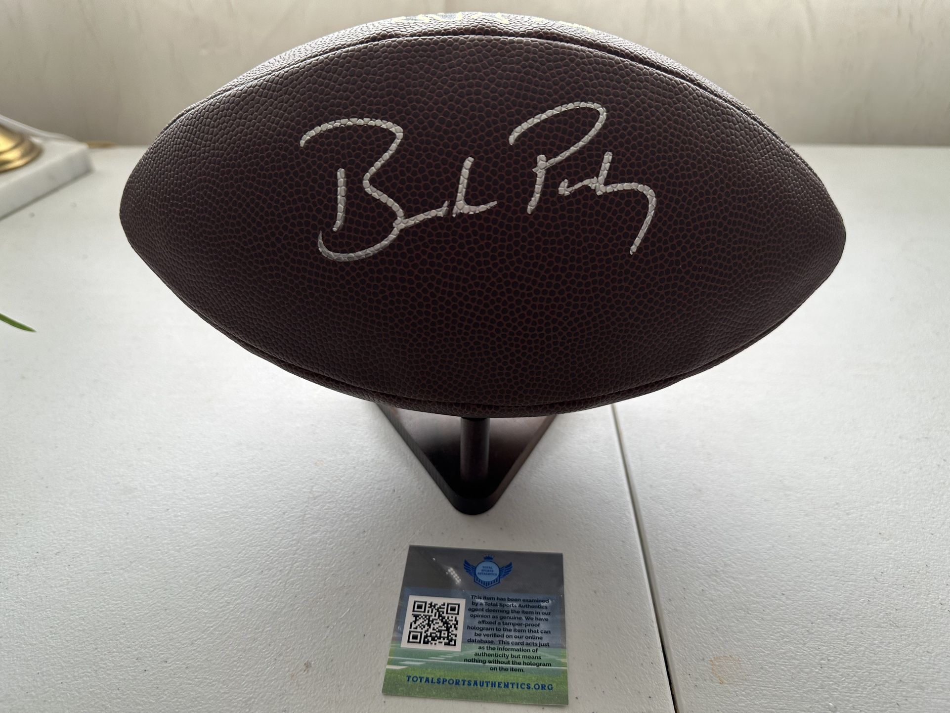 BROCK PURDY SIGNED SAN FRANCISCO 49ERS AUTOGRAPHED WILSON FOOTBALL W/COA - 677