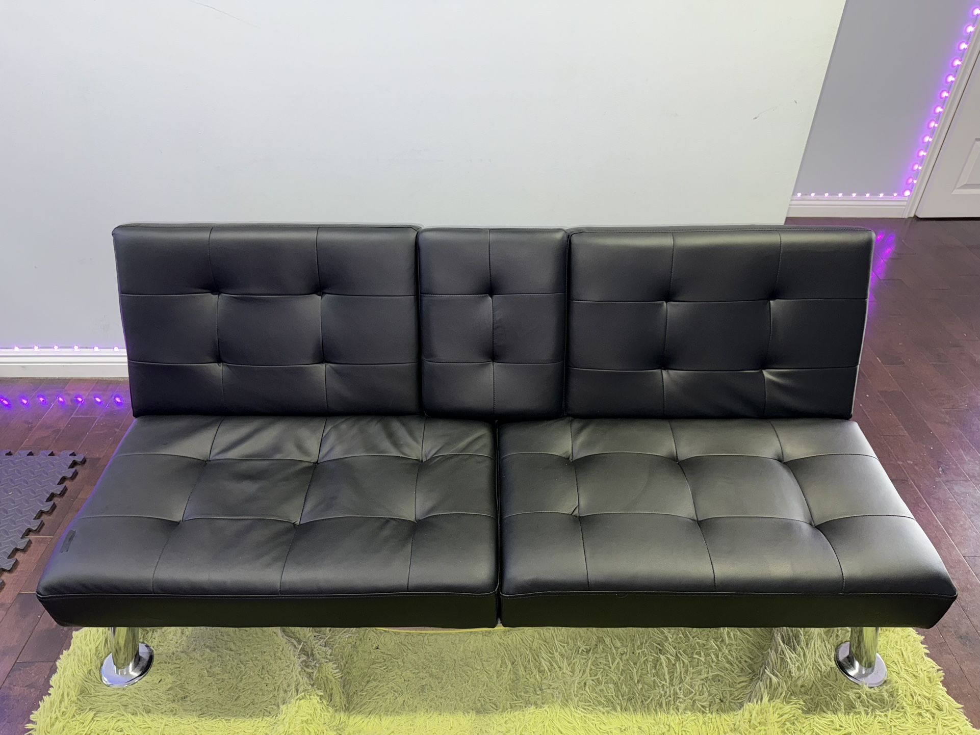 Leather Futon/Sofa Bed