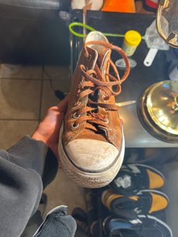 Converse 8.5 skate pro mid top rust orange