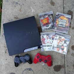 PS3 + Controllers & Games