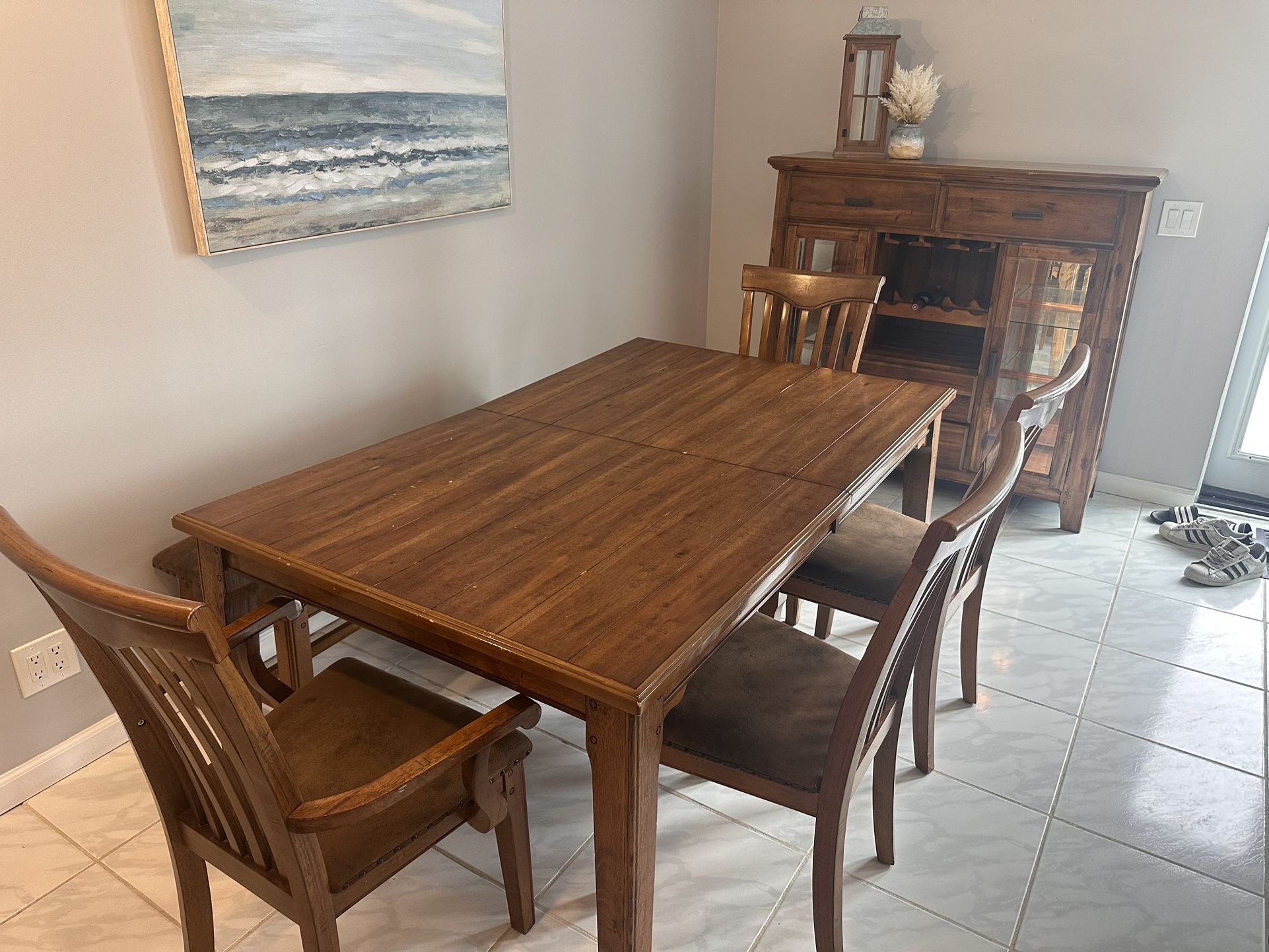 Table And Hutch Set