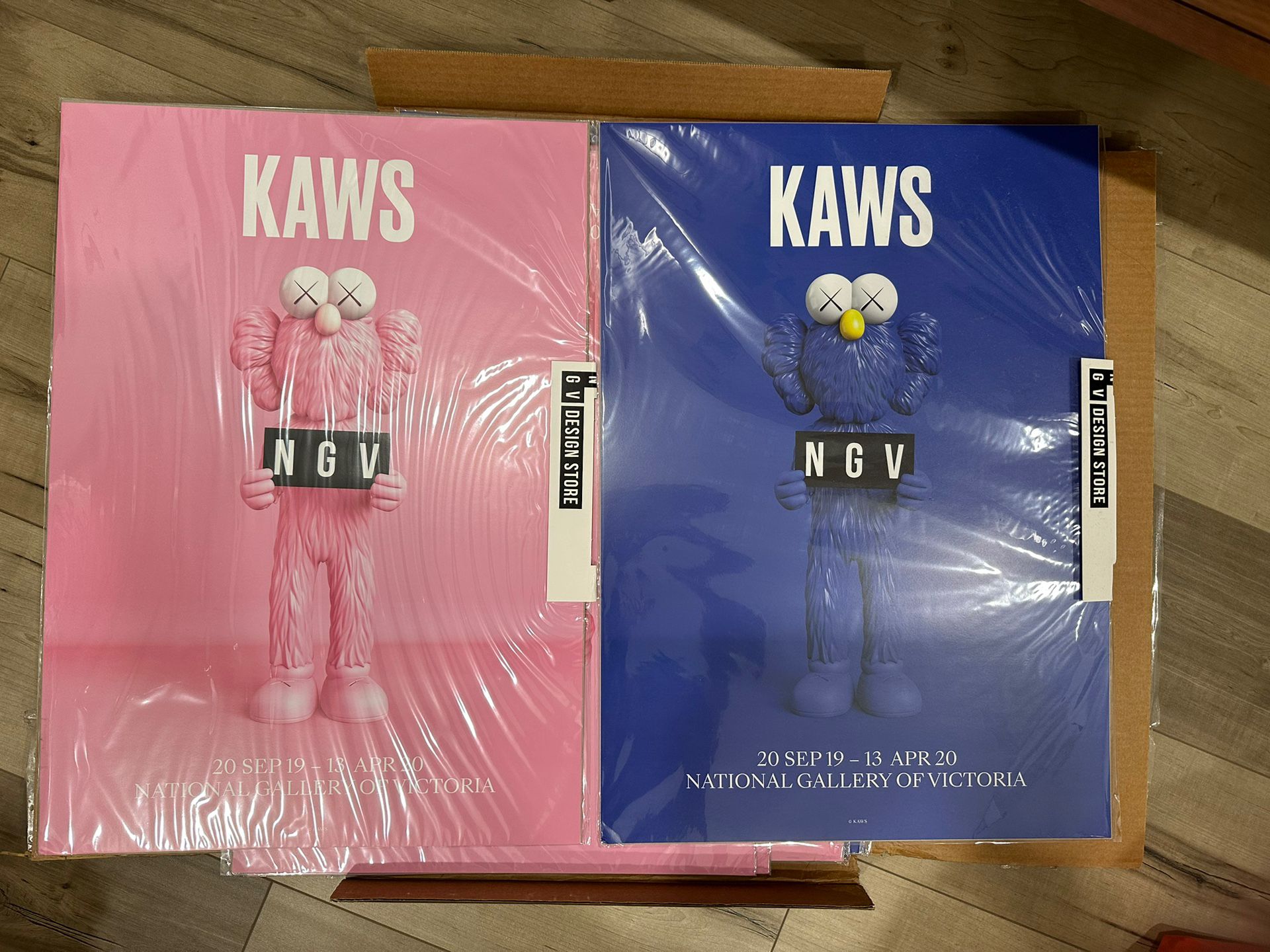 Kaws - Black And Pink NGV Posters