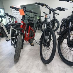 Step Thru Electric Bikes – Fat and Slim Tire Options, Ready to Ride!