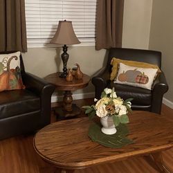 i coffee table and two rounding tables