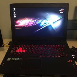 Asus ROG 16" Gaming Laptop Intel Core i7 16 GB RAM 500 GB HD & 256 GB SSD 1080P LCD Webcam Nvidia GTX 970M DDR5 Graphics Windows 64 Bit OS 