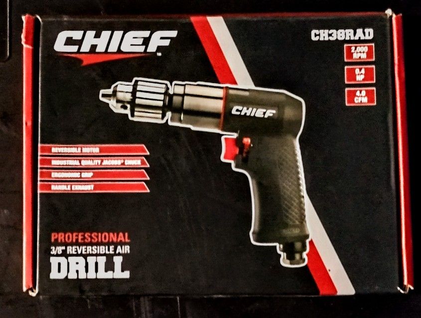 Chief 3/8 Reversible Air Drill