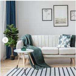 4ft Green Artificial Fiddle Leaf Fig Tree Indoor Outdoor Office Decorative Planter