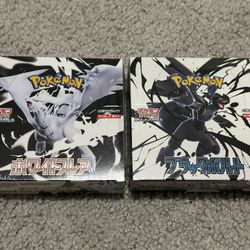 Pokemon SV Black Bolt & White Flare Booster Boxes SEALED
