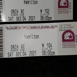 2 Tickets To Hamilton