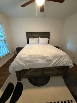 Brand NEW Queen Size Bed with 2 night stands and Matress