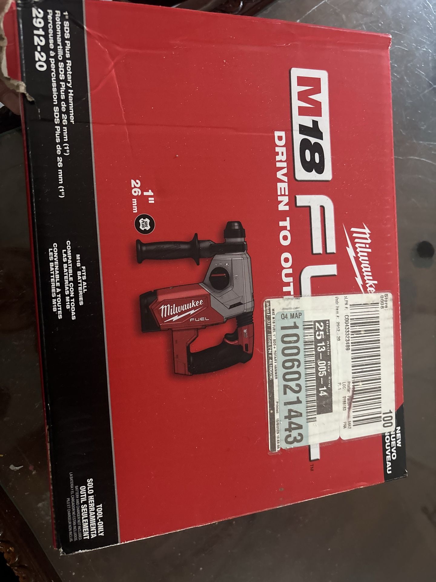 M18 FUEL 18V Lithium-lon Brushless Cordless in. SDS-Plus Rotary Hammer (Tool-Only)