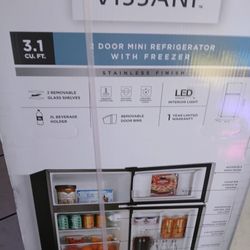 Visani 2 Door Mini Fridge Obo