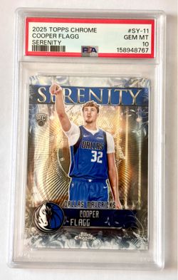 Cooper Flagg Topps Chrome Serenity PSA 10