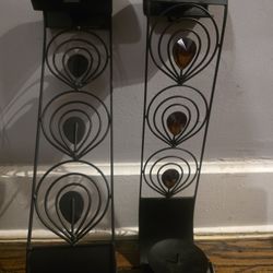Metal candle holders 