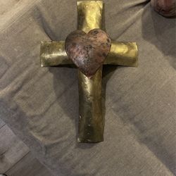 Gold Cross Decor 