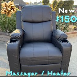 Comhoma Manual Rocker Massager Heater  Recliner Seat Furniture 
