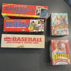 Lot of 5 Baseball Card Boxes / Sets Fleer Topps Donruss