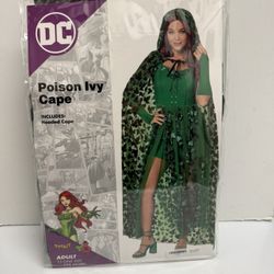 Poison Ivy Halloween Costume Cape  - Size Adult S