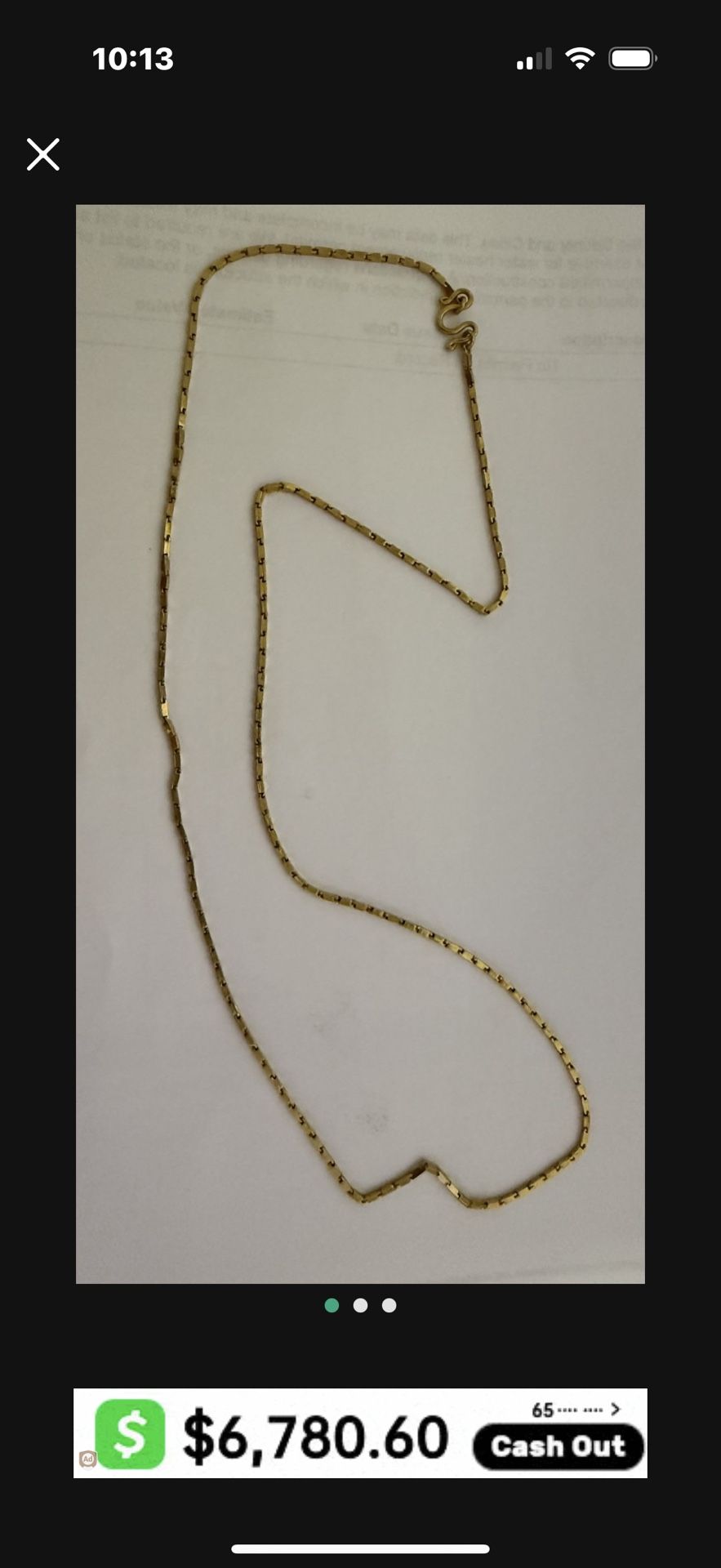 Baht 24K Gold Chain Necklace