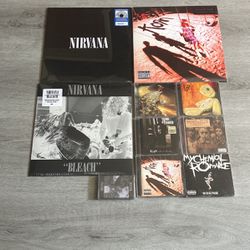 Band Vinyls, CD’s, Cassette, & Patches