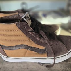 Women's vans high tops brown suede 7