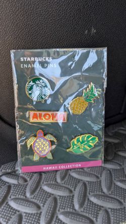 Starbucks Hawaii exclusive Collection Enamel Pin Set