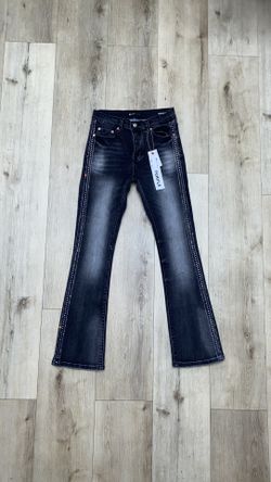 Purple Rhinestone Jeans