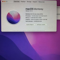 2015 Mac Book Air 13 Inch 
